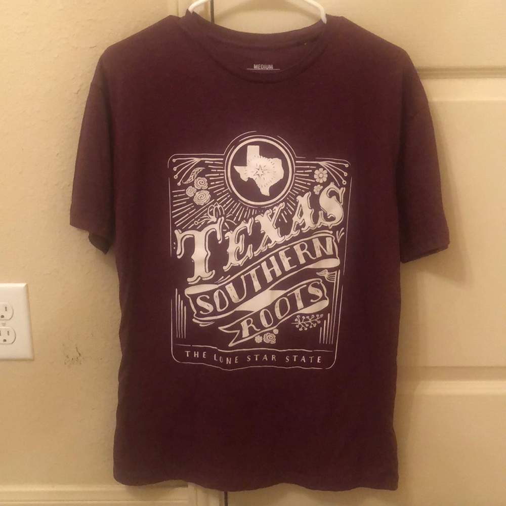 Maroon & White Texas T-shirt